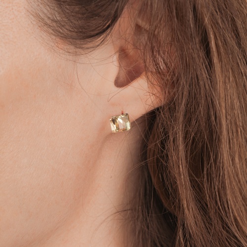 Пусеты Fiore Luna  Yellow, SWE2127/2 Y S фото 4